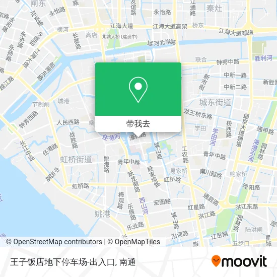 王子饭店地下停车场-出入口地图