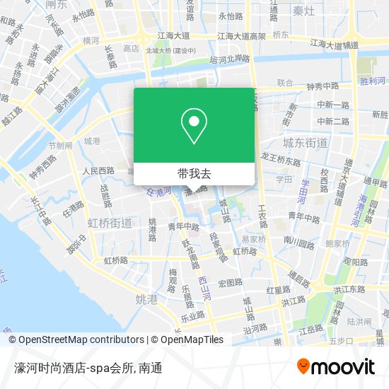 濠河时尚酒店-spa会所地图