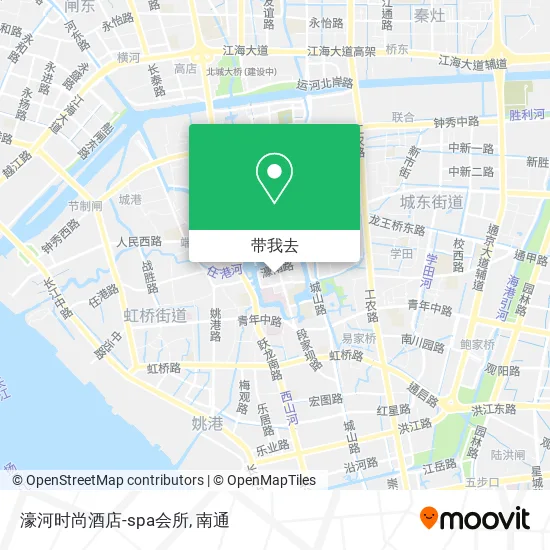 濠河时尚酒店-spa会所地图