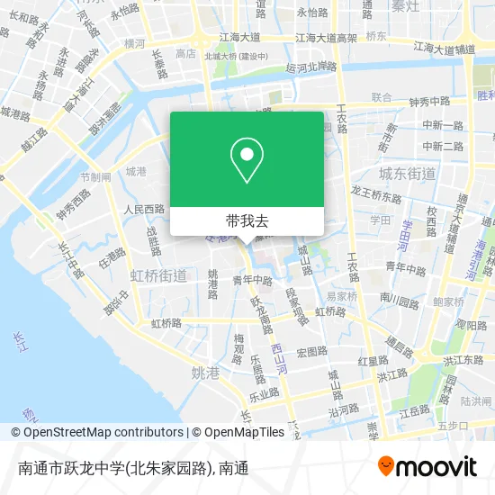 南通市跃龙中学(北朱家园路)地图