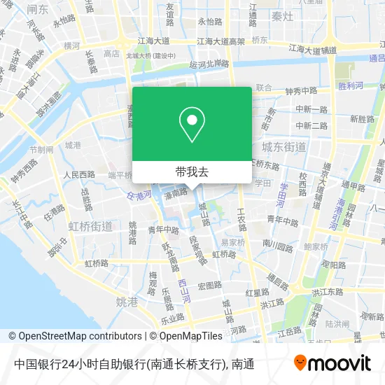 中国银行24小时自助银行(南通长桥支行)地图