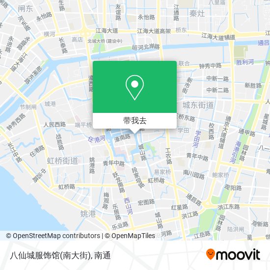 八仙城服饰馆(南大街)地图