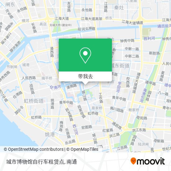 城市博物馆自行车租赁点地图