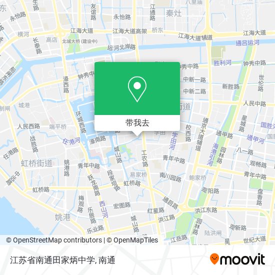江苏省南通田家炳中学地图