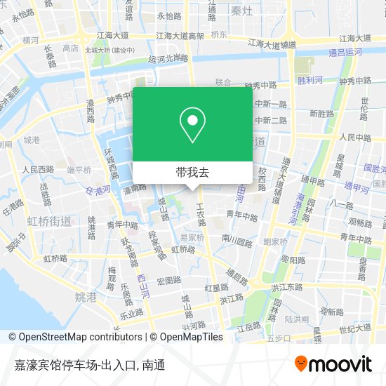 嘉濠宾馆停车场-出入口地图