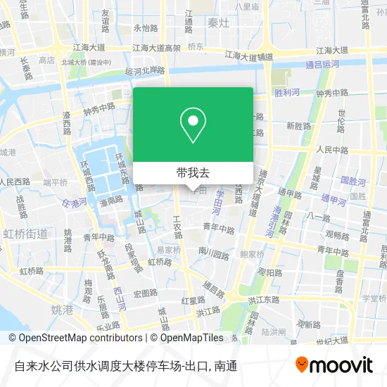 自来水公司供水调度大楼停车场-出口地图