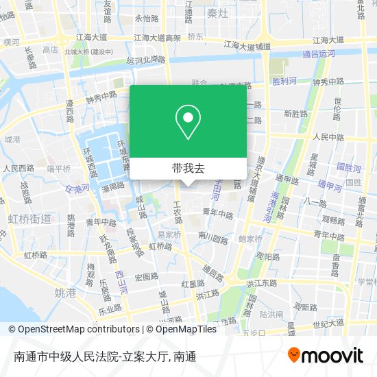 南通市中级人民法院-立案大厅地图
