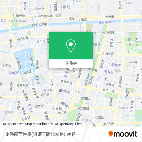 麦香园西饼屋(通师三附北侧路)地图