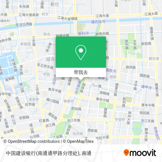 中国建设银行(南通通甲路分理处)地图
