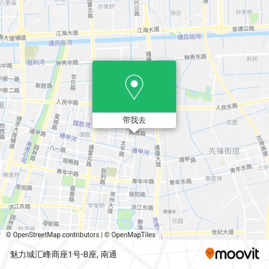魅力城汇峰商座1号-B座地图