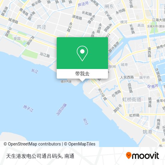 天生港发电公司通吕码头地图