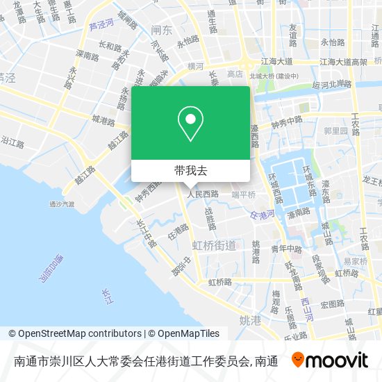 南通市崇川区人大常委会任港街道工作委员会地图