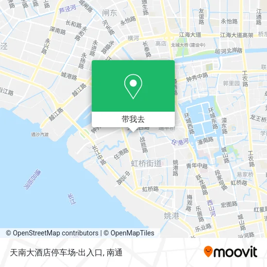 天南大酒店停车场-出入口地图