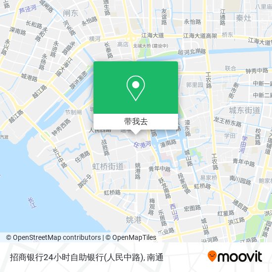 招商银行24小时自助银行(人民中路)地图