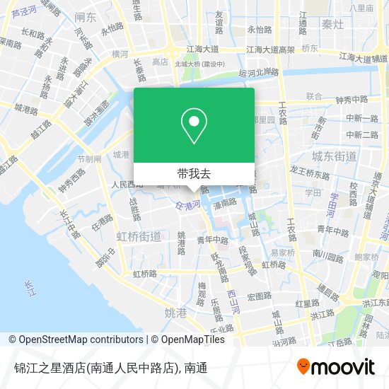 锦江之星酒店(南通人民中路店)地图