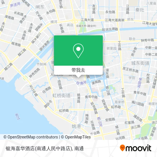 银海嘉华酒店(南通人民中路店)地图