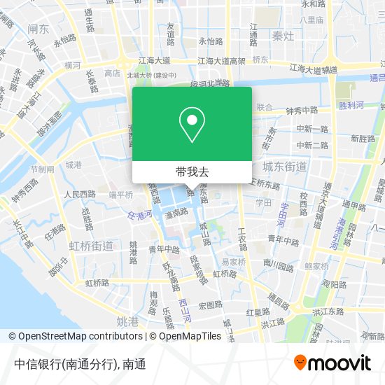 中信银行(南通分行)地图