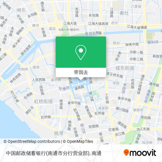 中国邮政储蓄银行(南通市分行营业部)地图
