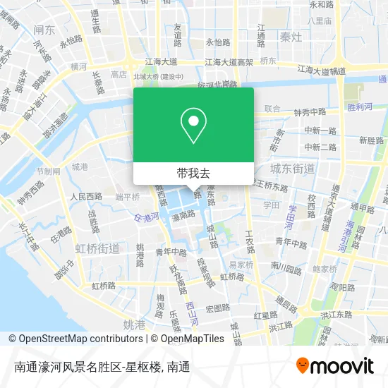 南通濠河风景名胜区-星枢楼地图