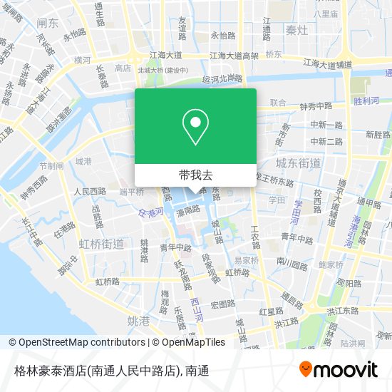 格林豪泰酒店(南通人民中路店)地图