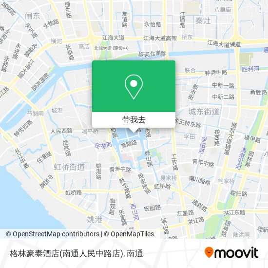 格林豪泰酒店(南通人民中路店)地图