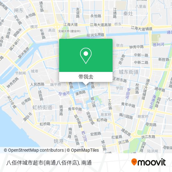 八佰伴城市超市(南通八佰伴店)地图