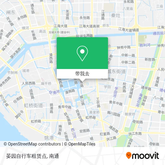 晏园自行车租赁点地图