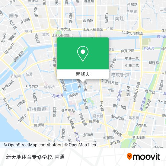 新天地体育专修学校地图
