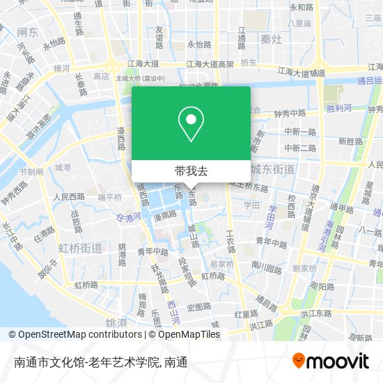 南通市文化馆-老年艺术学院地图