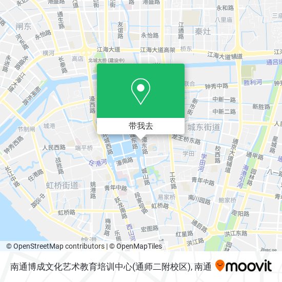 南通博成文化艺术教育培训中心(通师二附校区)地图
