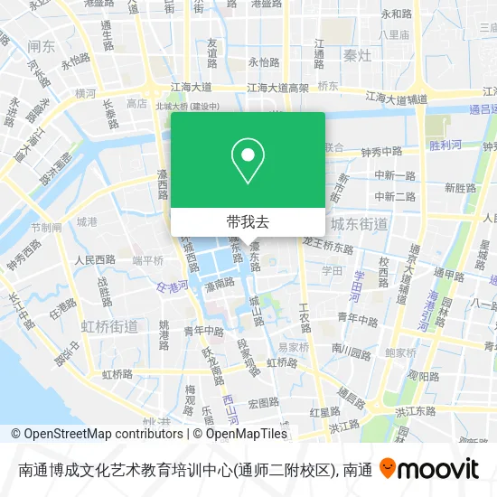 南通博成文化艺术教育培训中心(通师二附校区)地图