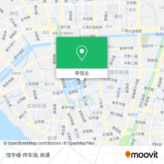 儒学楼-停车场地图
