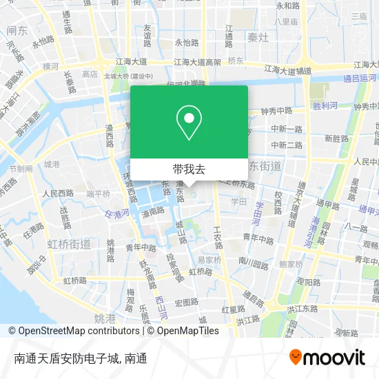 南通天盾安防电子城地图