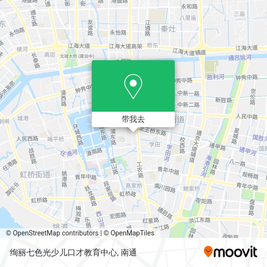 绚丽七色光少儿口才教育中心地图