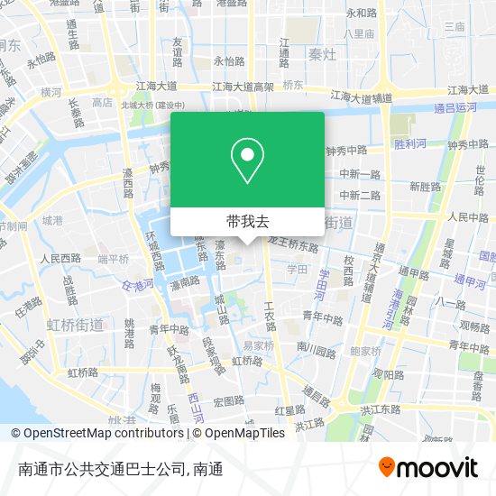 南通市公共交通巴士公司地图