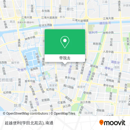 超越便利(学田北苑店)地图