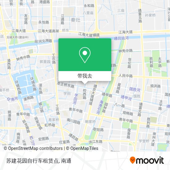 苏建花园自行车租赁点地图