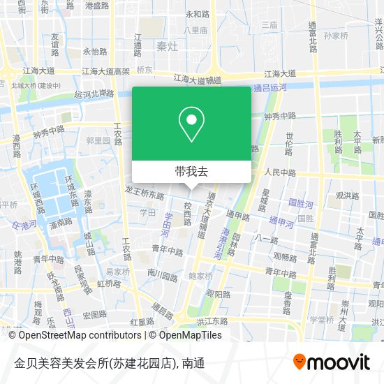 金贝美容美发会所(苏建花园店)地图