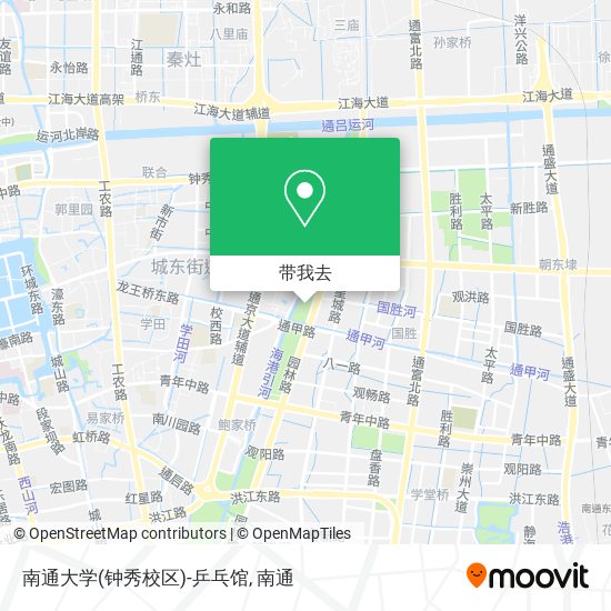南通大学(钟秀校区)-乒乓馆地图
