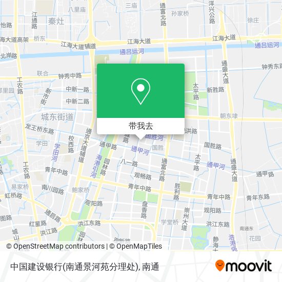 中国建设银行(南通景河苑分理处)地图