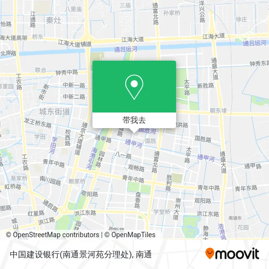 中国建设银行(南通景河苑分理处)地图