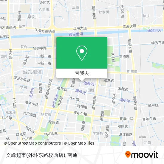 文峰超市(外环东路校西店)地图