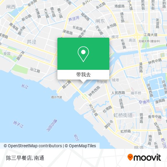 陈三早餐店地图