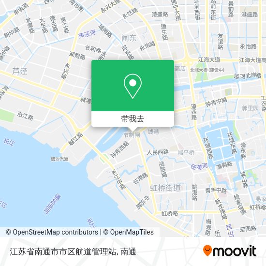 江苏省南通市市区航道管理站地图