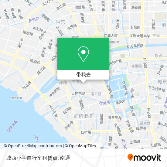 城西小学自行车租赁点地图