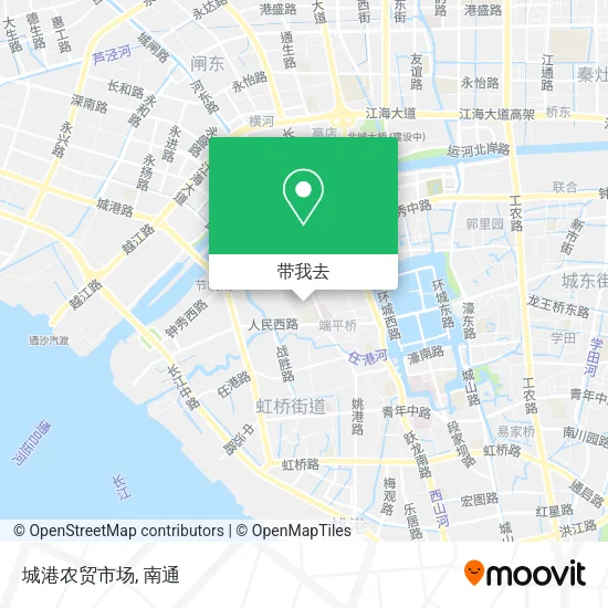 城港农贸市场地图