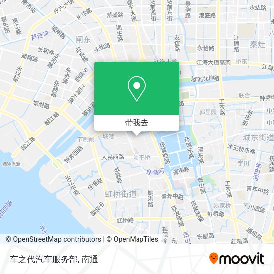 车之代汽车服务部地图