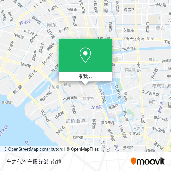 车之代汽车服务部地图