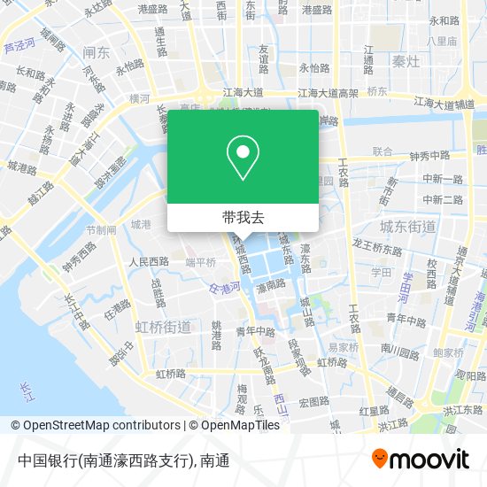 中国银行(南通濠西路支行)地图