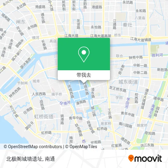 北极阁城墙遗址地图